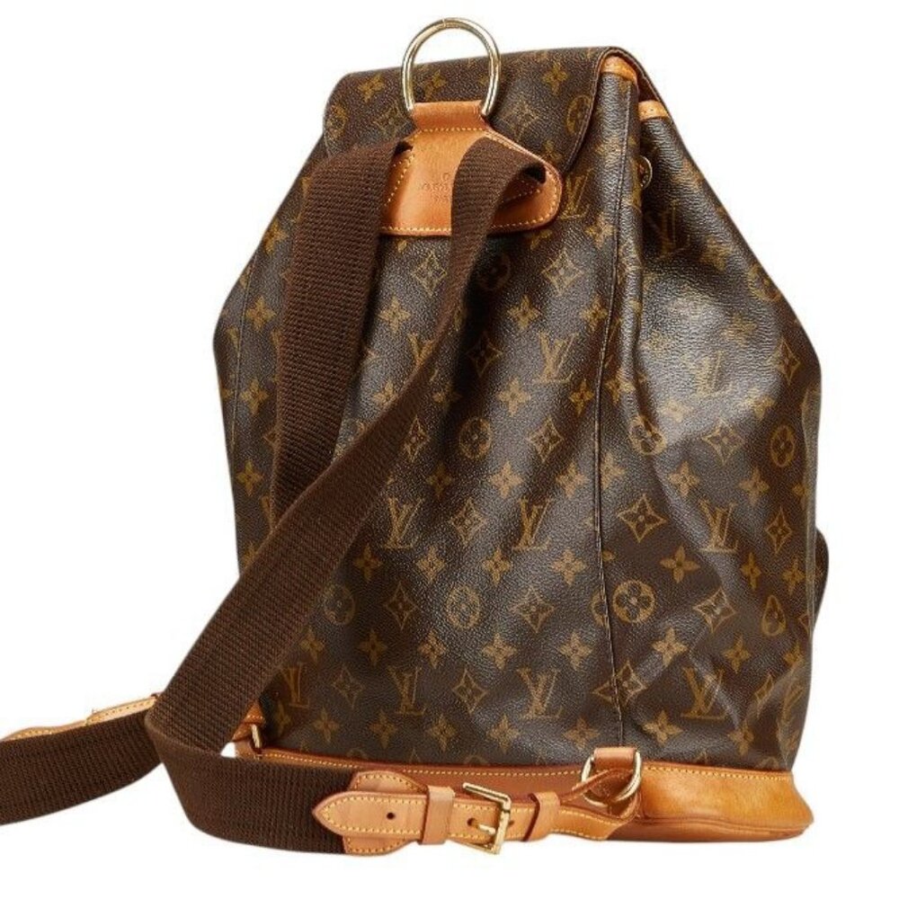 Authentic Louis Vuitton Backpack Montsouris GM EXTRA LARGE Monogram Bag Tote - Picture 6 of 16